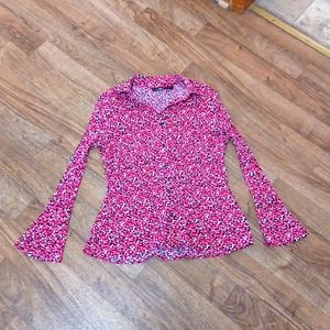 East 5th Petite long sleeve collar shirt size Petite large